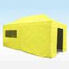 PRO-Marq 50 3m x 6m yellow heavy duty instant shelter gazebo with sidewalls