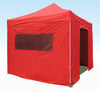 PRO-Marq 50 3m x 3m red heavy duty instant shelter gazebo with sidewalls