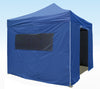 PRO-Marq 40 3m x 3m blue heavy duty instant shelter gazebo frame with top and sides 