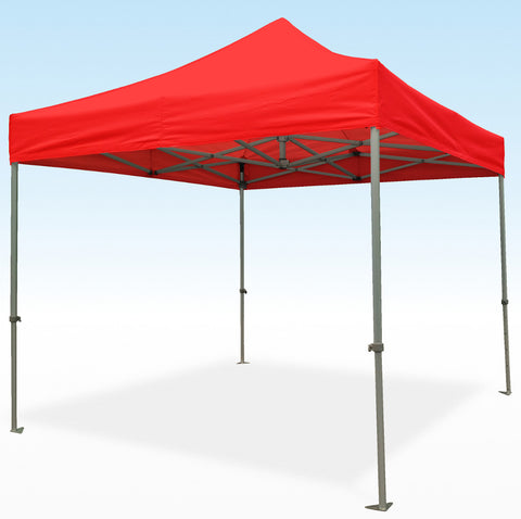 PRO-Marq 50 3m x 3m red heavy duty instant shelter gazebo frame and top